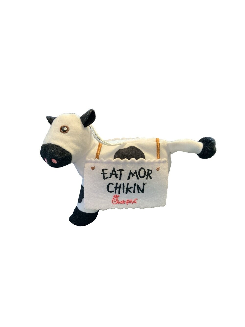 Chick-Filet: EAT MOR CHIKIN Stuffed Animal (Cow) Promotional 4" Collectible